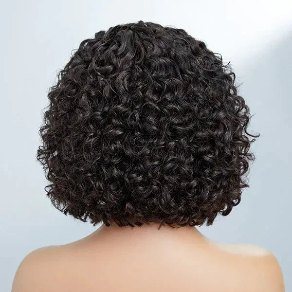 Lady's Summer Pixie Cut Curly Bob Wigs
