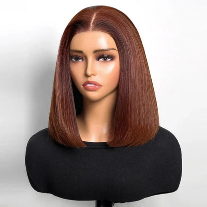 12 inches Bob Style Straight Highlight Human Hair Wig