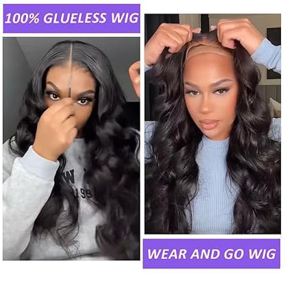 13x4 Body Wave HD Lace Front Wigs Human Hair Glueless Bob Wigs