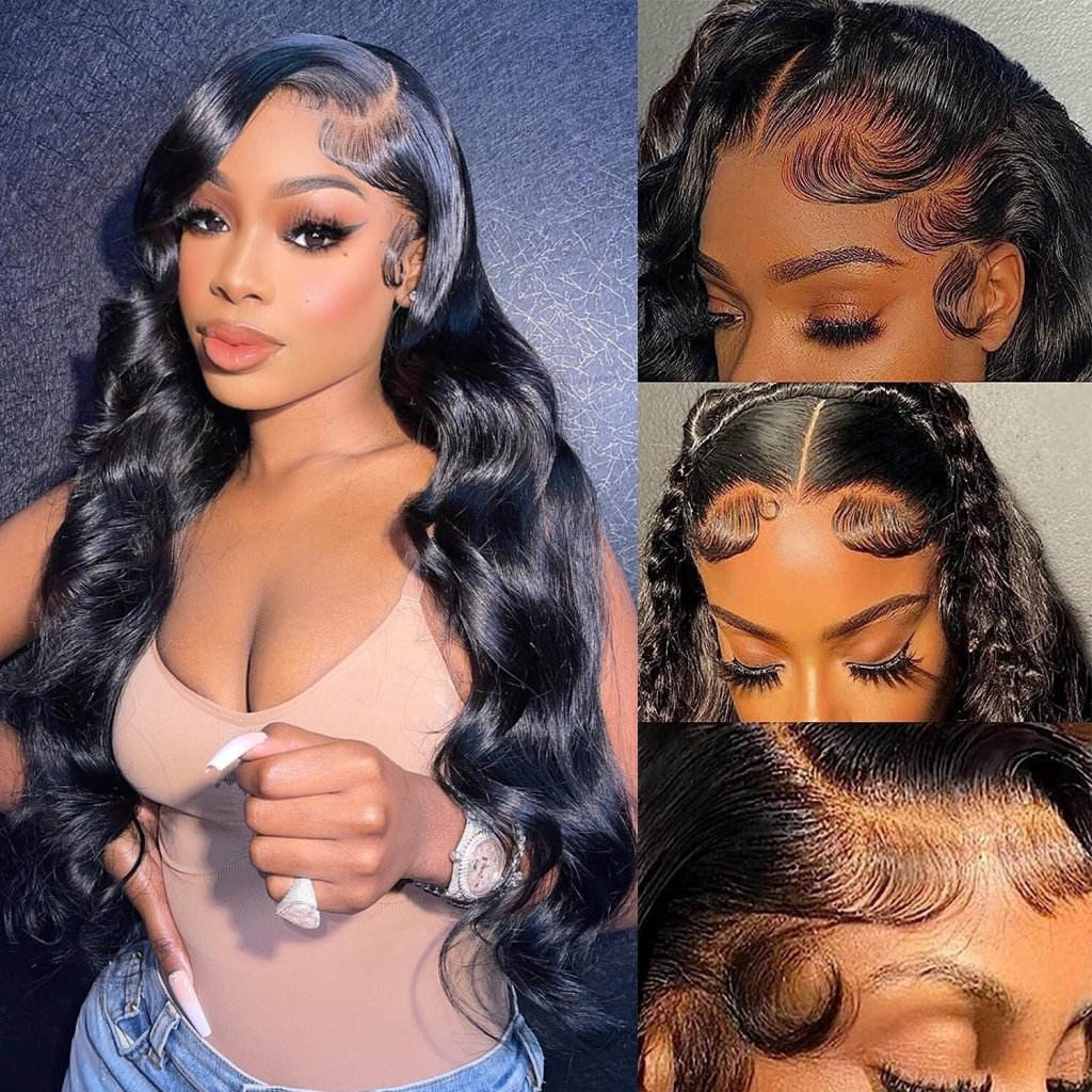 13x4 Body Wave HD Lace Front Wigs Human Hair Glueless Bob Wigs