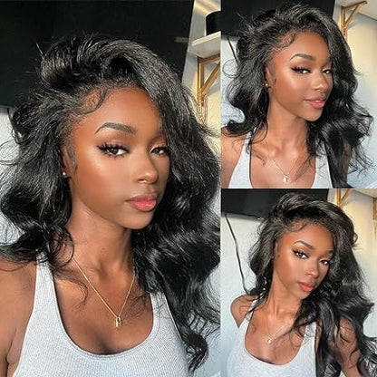 13x4 Body Wave HD Lace Front Wigs Human Hair Glueless Bob Wigs