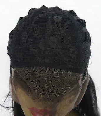 Top Quality Zoe Saldana Long Big Wavy Black Glueless Lace Front Wig 100% Indian Human Hair 18 Inches