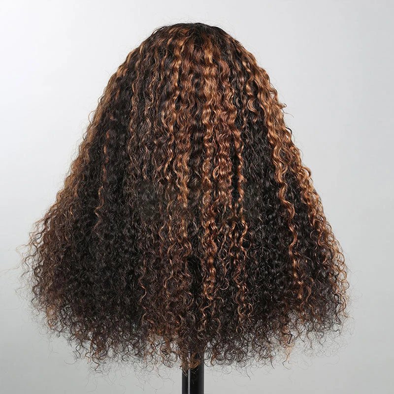 Afro Kinky Curly Wig With Bangs