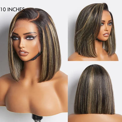 Breathable Lace Front Wigs Summer Bob Human Hair