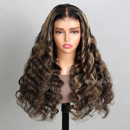 C Part Design Pre-Bleached Knots Human Hair