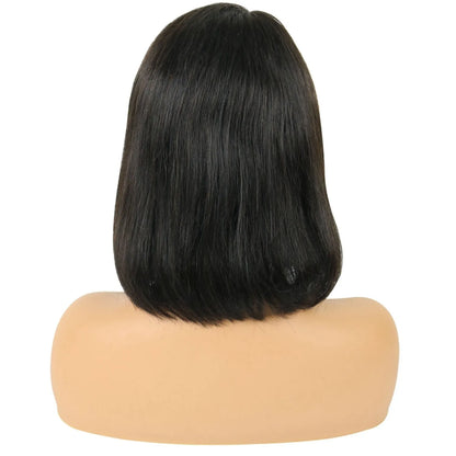 Taraji Henson Short Straight Bob Hair Style Human Hair Capless Wigs 10 Inches