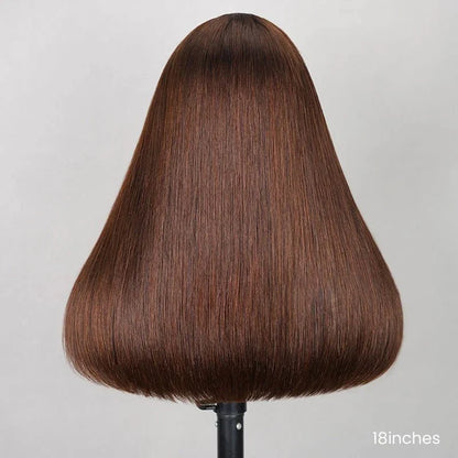Easily Care Pre-cut Lace Straight Bob Haircut Wig