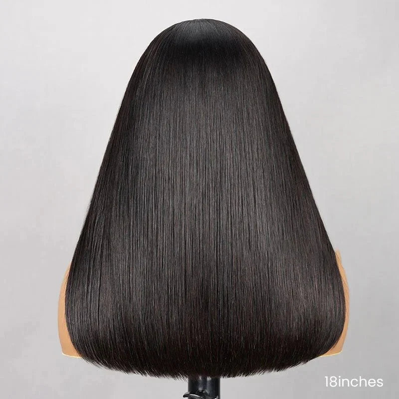 Easily Care Pre-cut Lace Straight Bob Haircut Wig