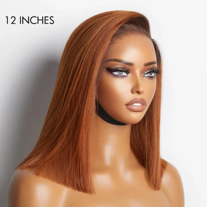 Ginger Ombre Straight Bob Wigs for Summer